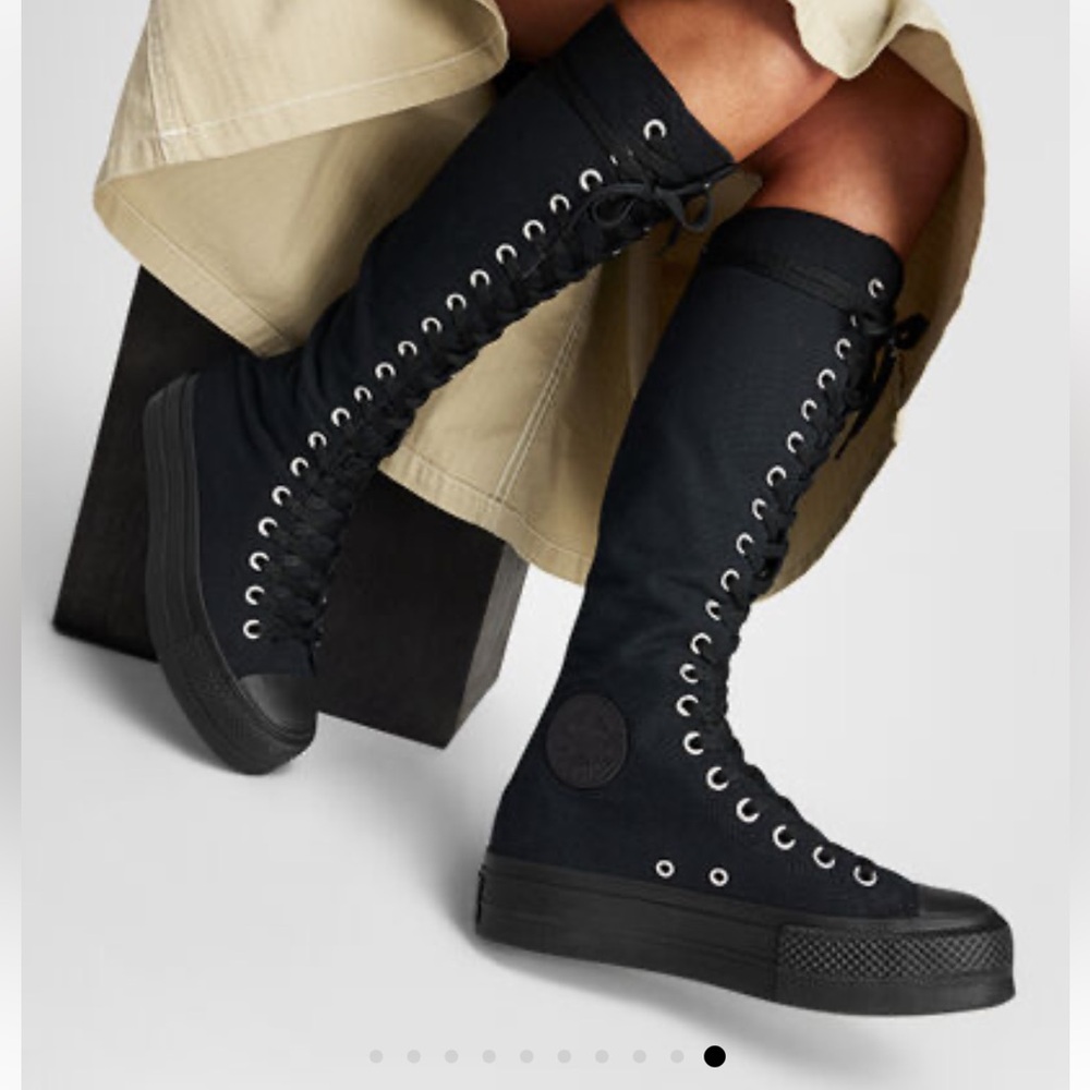 Converse Black Lace-Up Boots